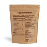 MB Herbals Shatavari Powder 240g back view showing ingredients