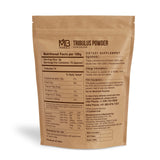 MB Herbals Tribulus Powder 240g back view with ingredient details