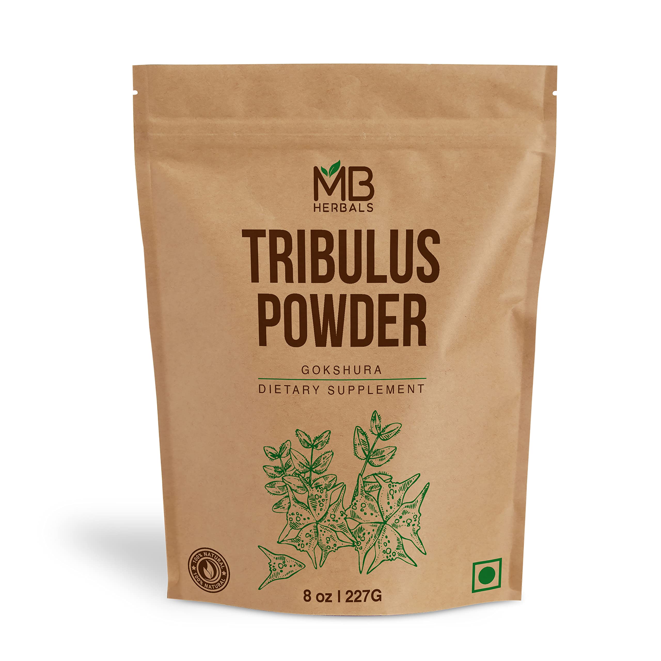 MB Herbals Tribulus Powder 240g front view packaging