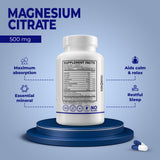 MB One Pharma Magnesium Citrate 500mg side view showing capsule
