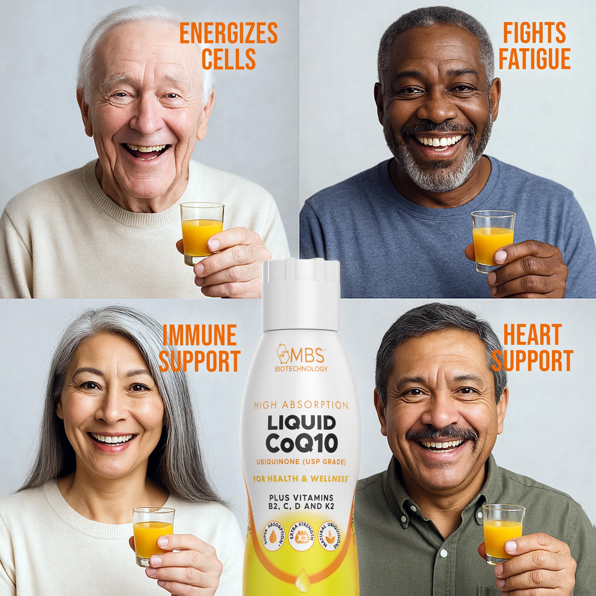 MBS Biotechnology Liquid CoQ10 Supplement 120mg serving size