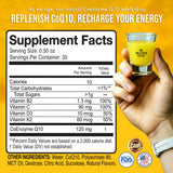 MBS Biotechnology Liquid CoQ10 Supplement 120mg side view