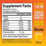 MBS Biotechnology Liquid Turmeric 1100mg side view