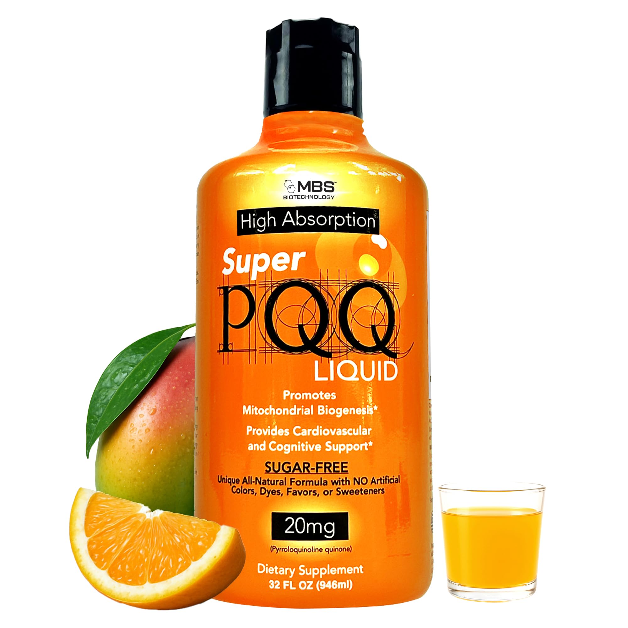MBS Biotechnology Super PQQ Liquid front view