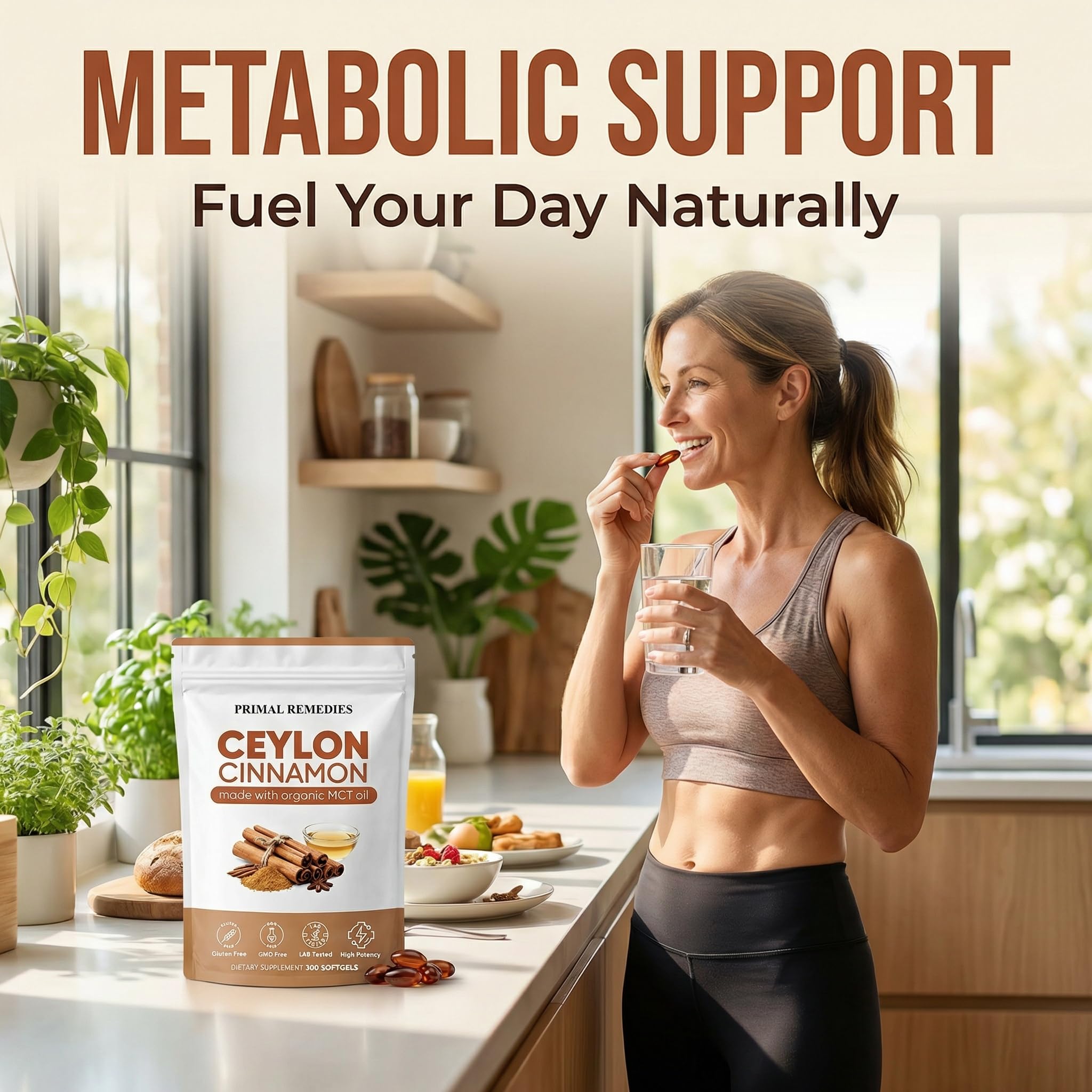 MCArthur Ceylon Cinnamon Liquid Softgels in a health supplement setting