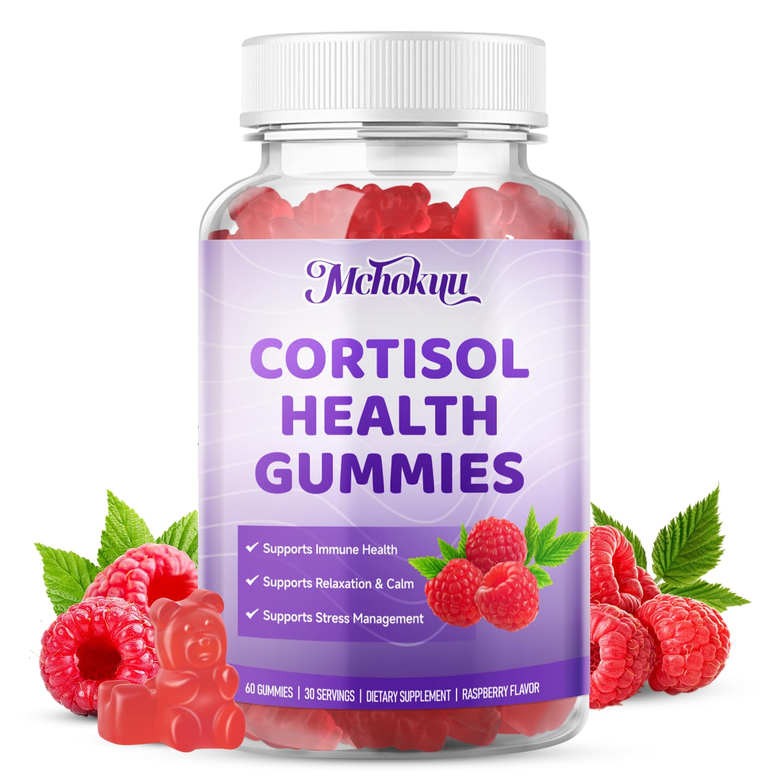 Mchokuu 10-IN-1 Complex Cortisol Support Gummies front view