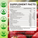 Mchokuu Alpha Lipoic Acid Gummies strawberry flavour close-up