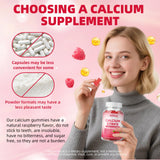Mchokuu Calcium Citrate Gummies 1200mg bottle back view