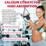Mchokuu Calcium Citrate Gummies 1200mg bottle top view