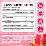 Mchokuu L-Lysine Gummies 1000mg strawberry flavour gummies