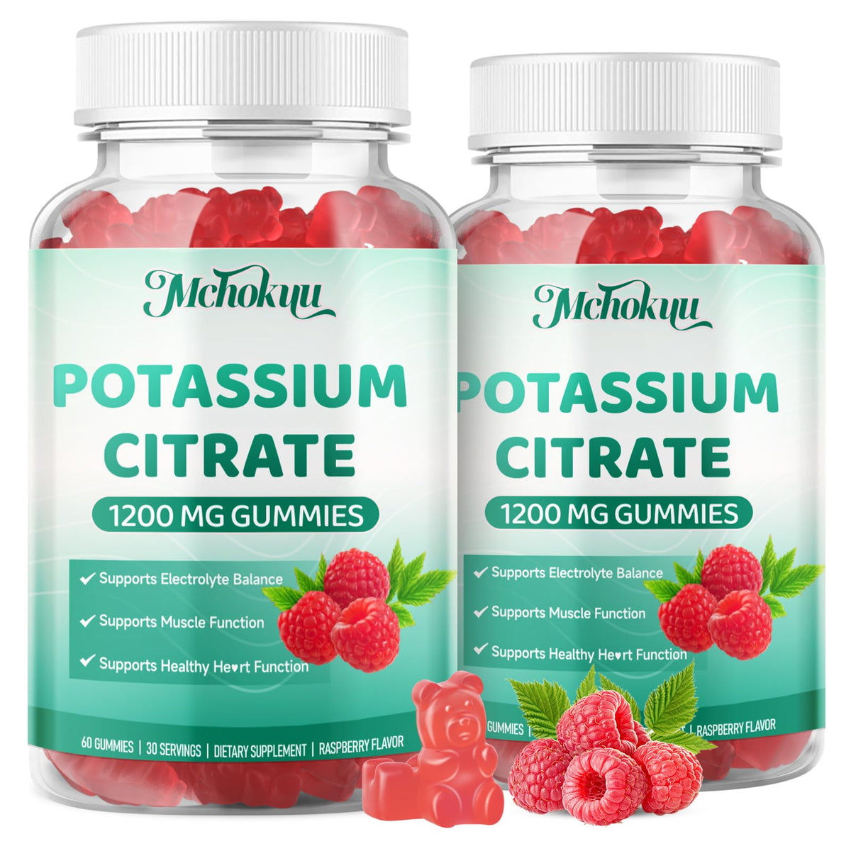 Mchokuu Potassium Citrate Gummies 1200mg front view