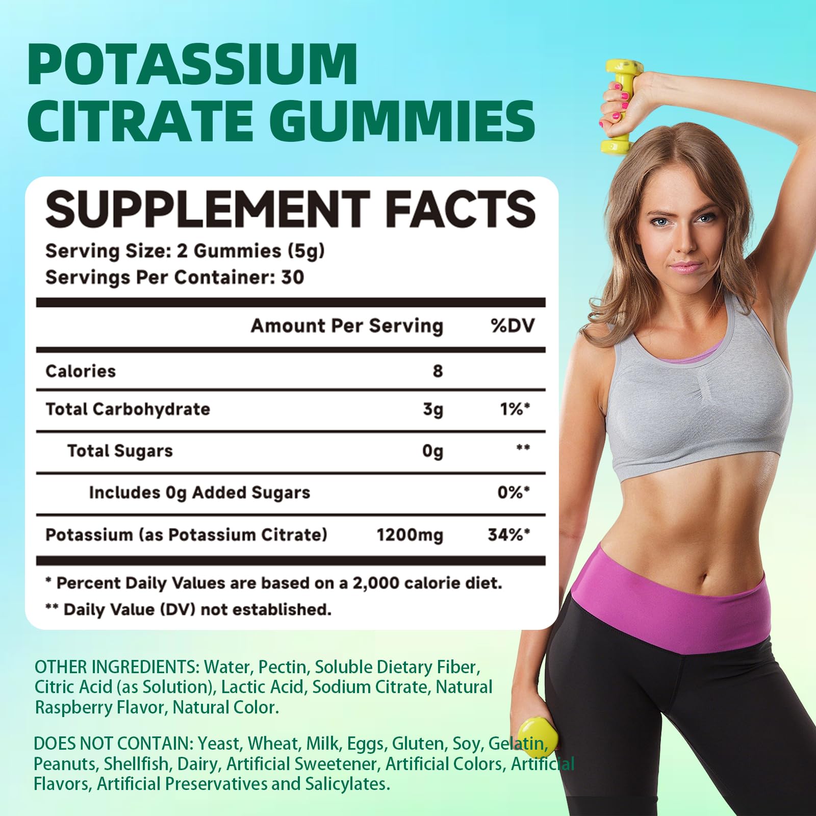 Mchokuu Potassium Citrate Gummies bottle with label