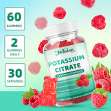 Mchokuu Potassium Citrate Gummies with fresh raspberries