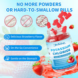 Mchokuu Potassium Gummies showing easy-to-chew texture