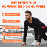 Mchokuu Pumpkin Seed Oil Gummies bottle with lid open