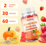 Mchokuu Pumpkin Seed Oil Gummies lifestyle scene with fruits