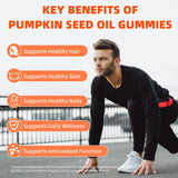 Mchokuu Pumpkin Seed Oil Gummies side view of bottle