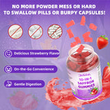 Mchokuu Saffron Gummies ingredients list on the bottle