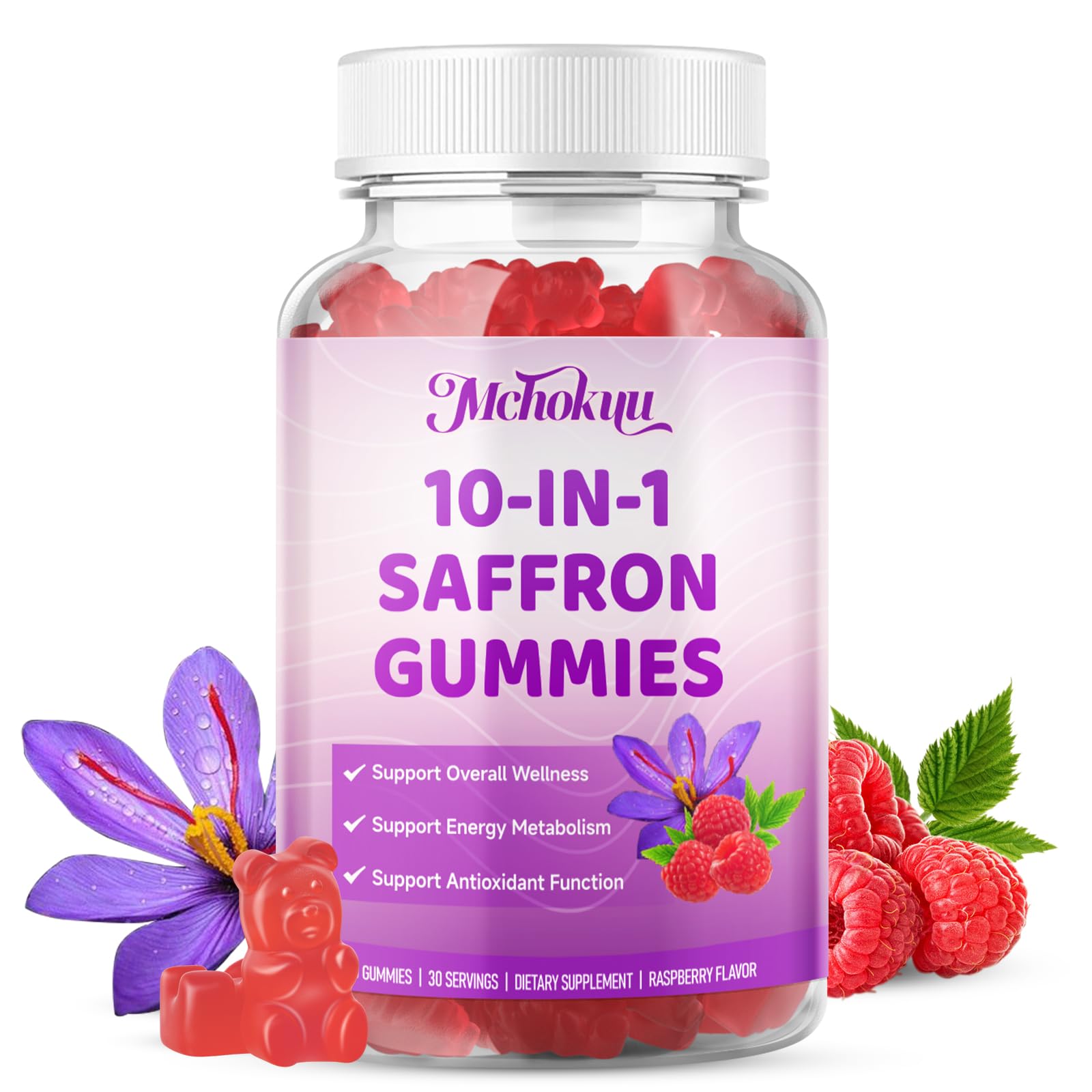 Mchokuu Saffron Gummies lifestyle shot with family