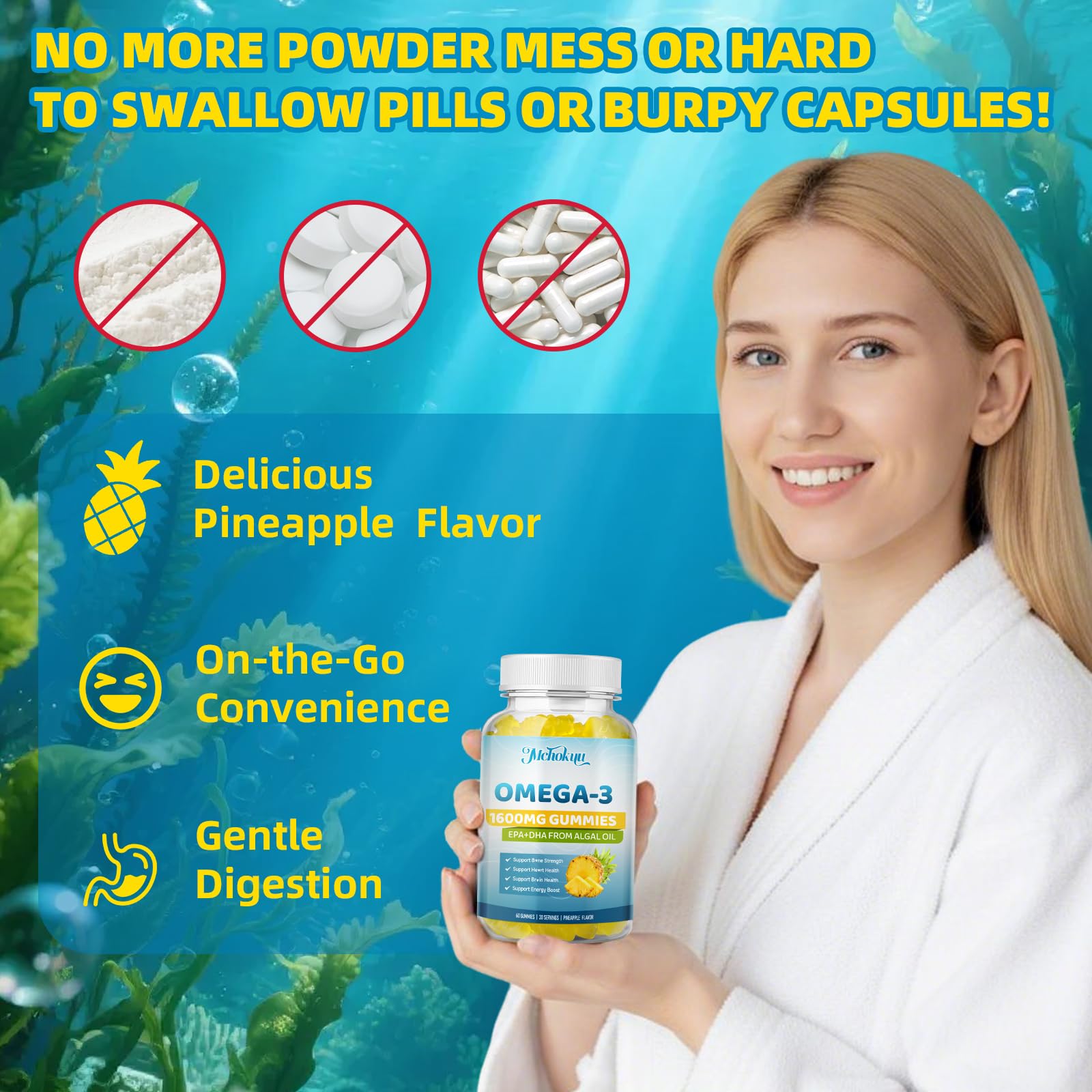Mchokuu Vegan Omega-3 Gummies nutritional information