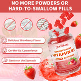 Mchokuu Vitamin B1 Gummies displayed with other supplements