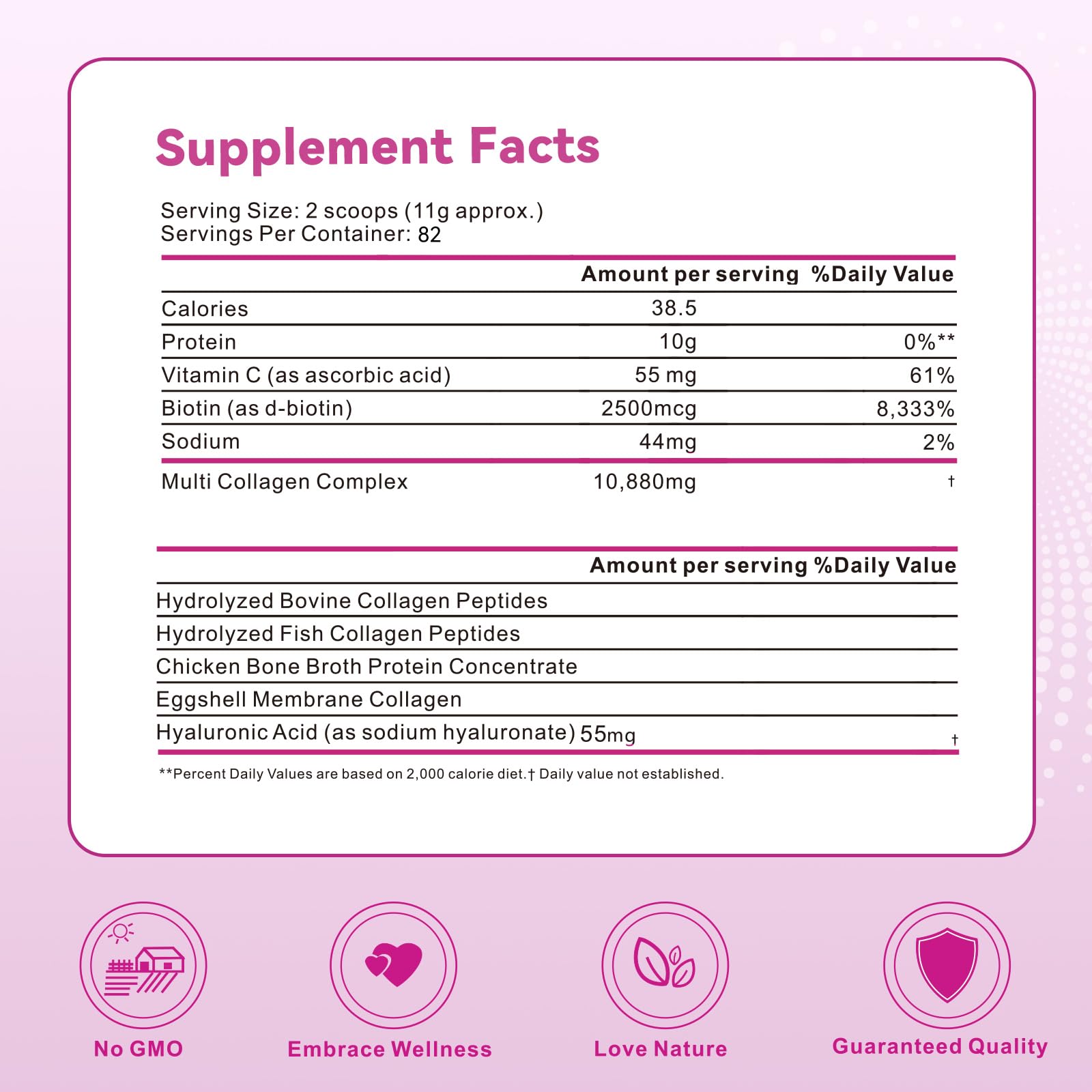 Mclovefy Multi Collagen Peptides Powder 935g packaging