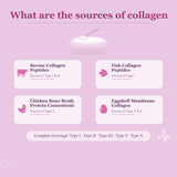 Mclovefy Multi Collagen Peptides Powder in a smoothie bowl