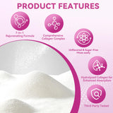 Mclovefy Multi Collagen Peptides Powder packaging on a kitchen counter