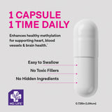 MD.LIFE L-Methylfolate 5mg supplement side view
