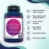 MD.LIFE L-Methylfolate capsules with fresh vegetables