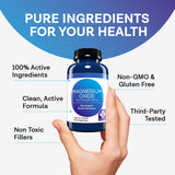 MD.LIFE Magnesium Oxide Supplement 400mg capsules in a hand
