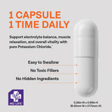 MD.LIFE Potassium Chloride Supplement 99mg caplets in bottle