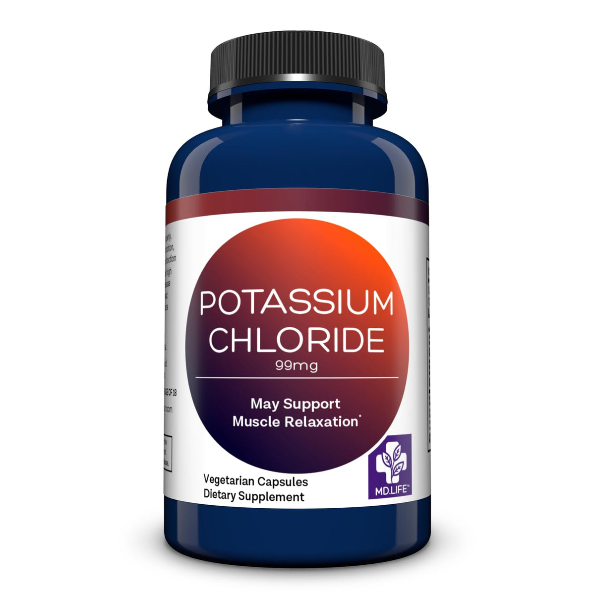 MD.LIFE Potassium Chloride Supplement 99mg front view