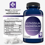 MD.LIFE Potassium Magnesium Supplement bottle on a table