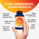 MD.LIFE Zinc Picolinate Capsules 30mg bottle with cap