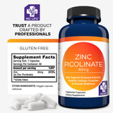 MD.LIFE Zinc Picolinate Capsules 30mg ingredients list