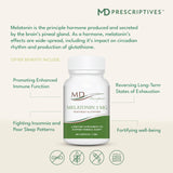 MD Prescriptives Melatonin 3mg Supplement with a soft background