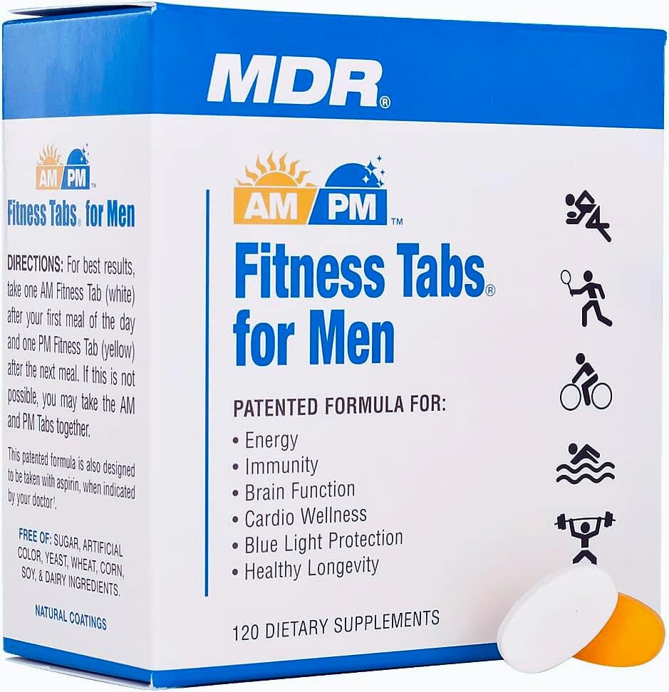 MDR Multivitamins AM/PM Formula back view with ingredient list