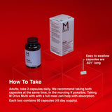 Mdrive Multi Men’s Multivitamin 132g opened bottle