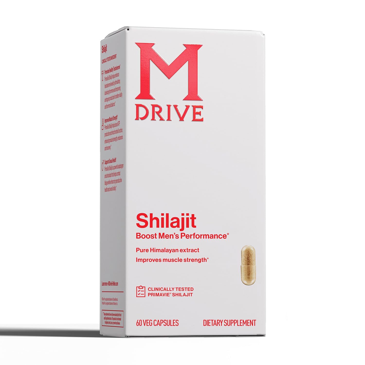 Mdrive Shilajit for Men 60 capsules front view