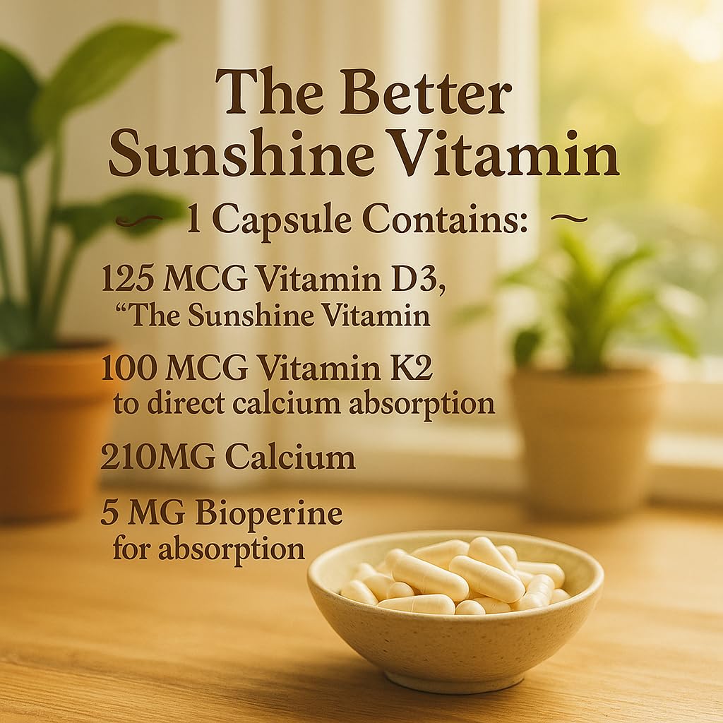 Me First Living K2 + D3 Vitamin Supplement side view