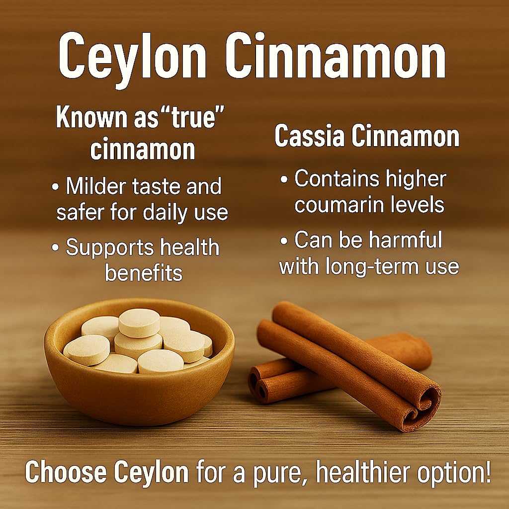 Me First Living Organic Ceylon Cinnamon Supplement on a wooden table