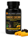 Me First Living Turmeric Curcumin Supplement front view