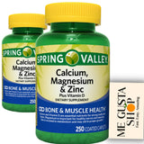 ME GUSTA SHOP Calcium, Magnesium & Zinc Plus Vitamin D3 500 Count front view