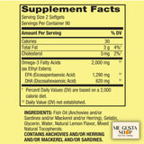 ME GUSTA SHOP Omega 3 Fish Oil 2000mg softgels side view