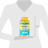 ME GUSTA SHOP Omega 3 Fish Oil softgels open bottle