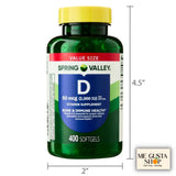 ME GUSTA SHOP Vitamin D Supplement Softgels on a table