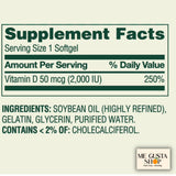 ME GUSTA SHOP Vitamin D Supplement Softgels with Me Gusta Sticker