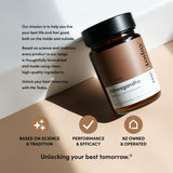 me today Ashwagandha capsules with a measuring spoon