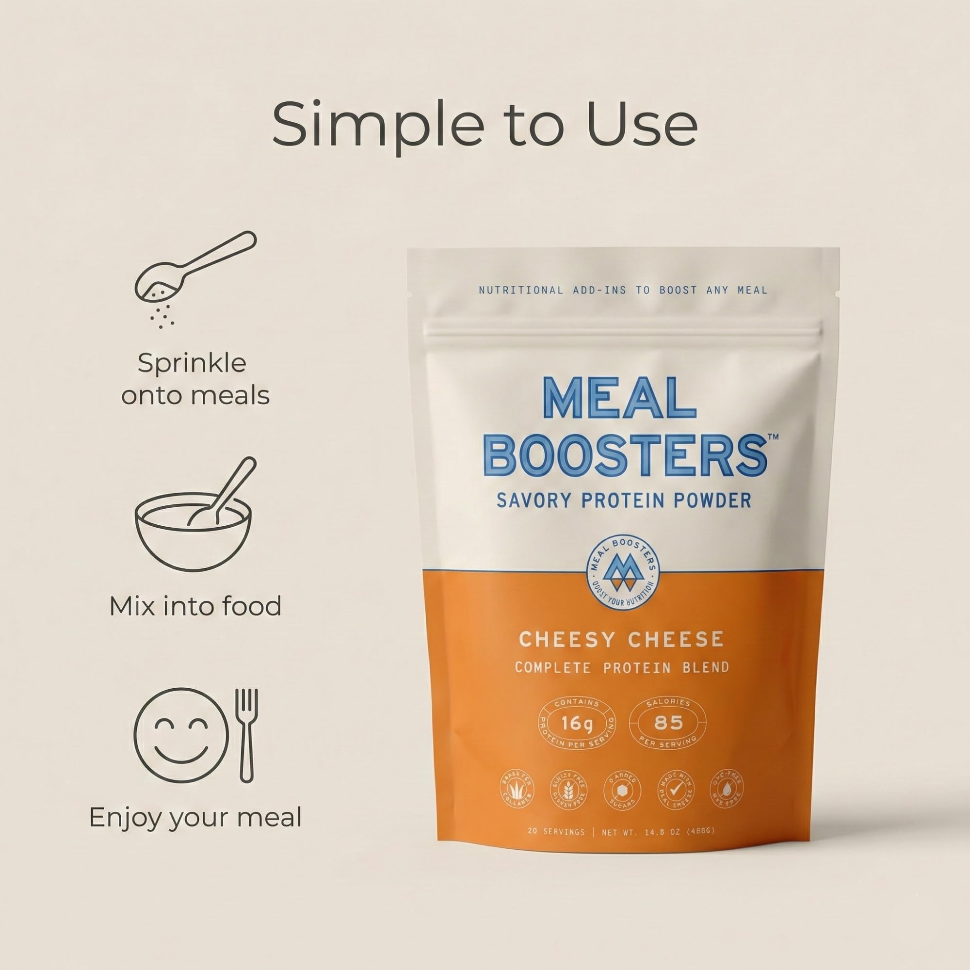 Meal support Collagen Protein Powder 422g close-up of texture